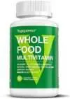 Whole Food Multivitamin for Men Women – with 65+ Vitamins, Minerals, Organic Nature Powder & Extracts – Whole Food Supplement for Energy, GUT, immune Health – All Natural, Non-GMO 90 Vegan tablets