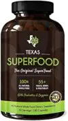 Texas SuperFood – Original Superfood Capsules, Superfood Reds and Greens, All-Natural Whole Food Dietary Supplement, Non-GMO, Gluten Free, Vegan, No Soy, 180 Capsules