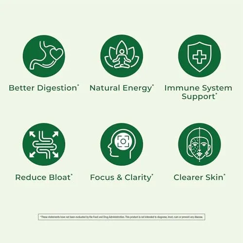 COUNTRY FARMS Super Greens Power Pack, 50 Organic Super Foods, Greens Powder with Probiotics for Gut Health & Bloating Relief, Supports Energy, Unflavored & Berry, 40 Serving - Image 4