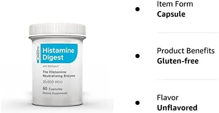 Omne Diem Histamine Digest DAO 20,000 HDU - 60 Caps - Histamine Neutralizing Enzyme - Relieve Histamine Intolerance with Diamine Oxidase - Image 8