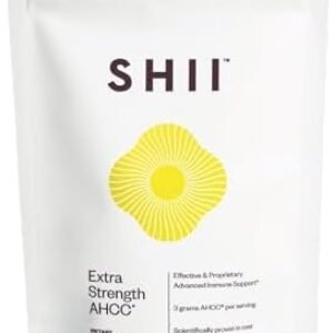 SHII Extra Strength AHCC Mushroom Supplement, Helps with Stronger Immune Performance, 3g AHCC per Serving, 60 Capsules per Pack
