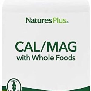NaturesPlus Source of Life Cal/Mag Mineral Supplement- 500 mg Calcium, 250 mg Magnesium, 180 Vegetarian Tablets – Whole Food Supplement, Promotes Bone Health – Gluten-Free – 90 Servings