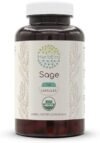 Sage USDA Organic 120 Capsules | Natural Herbal Supplement | Certified Organic Vegetarian Capsules and Organic Sage (Salvia officinalis) Dried Leaf (120 Capsules)