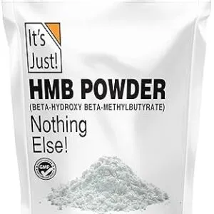 It’s Just! – HMB Powder, 250g, Beta-Hydroxy Beta-Methylbutyrate, Free Acid, GMP Compliant, Third-Party Tested (Unflavored, 250g)
