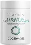 Codeage Digestive Enzymes Supplement, 3-Month Supply, Gut Health Probiotics, Prebiotics, Fermented Multi Enzymes, Plant-Based Superfood, One Capsule a Day, Vegan, Non-GMO, 90 Capsules