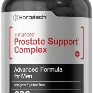 Enhanced Prostate Supplement for Men | 200 Capsules | Prostate Herbal Complex | Non-GMO, Gluten Free | by Horbaach