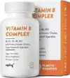 sapling Vegan Vitamin B Complex – Whole Food Blend with Essential B Vitamins B1, B2, B3, B5, B6, B7, Folate, B12-60 Caps