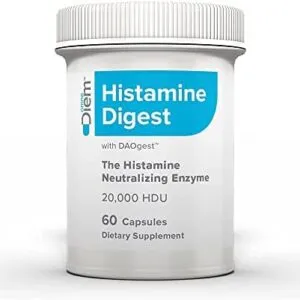 Omne Diem Histamine Digest DAO 20,000 HDU – 60 Caps – Histamine Neutralizing Enzyme – Relieve Histamine Intolerance with Diamine Oxidase