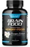 Nootropics Brain Booster Supplement for Memory and Focus – Improve Brain Focus, Clarity & Memory Supplements for Seniors & Adults + Energy & Mood Booster – Bacopa Extract, Ginkgo Biloba (60 Capsules)