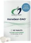 Designs for Health HistaGest-DAO – Diamine Oxidase DAO Enzyme to Support Digestion of Histamine-Containing Foods – 20,000 HDU DAO Diamine Oxidase Enzymes (60 Gastro-Resistant Tablets)