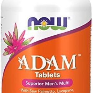 NOW Supplements, ADAM™ Men’s Multivitamin with Saw Palmetto, Lycopene, Alpha Lipoic Acid and CoQ10, Plus Natural Resveratrol & Grape Seed Extract, 120 Tablets