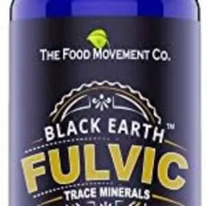 The Food Movement Black Earth Fulvic Acid Humic Trace minerals, Gut Health, Exercise Recovery, Hormone Support – 8oz Liquid Supplement