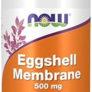NOW Supplements, Eggshell Membrane (A Unique Biological Matrix Composed of Major Joint Constituents) 500 mg, 60 Veg Capsules