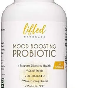 Probiotics 30 Billion CFU – Mood Boosting Supplement w/ prebiotics & probiotics for Women and Men – 60 Days Supply – Supports Digestive Health – Shelf Stable Probiotic Supplement – Vegan, Non-GMO