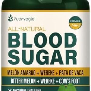 Fuenvegtal Bitter Melon Capsules, Cow’s Foot Leaves Supplement – Berberine with Ceylon Cinnamon Capsules Advanced Formula – All Natural Herbal Health Support with Wereke Extract. 90 Count