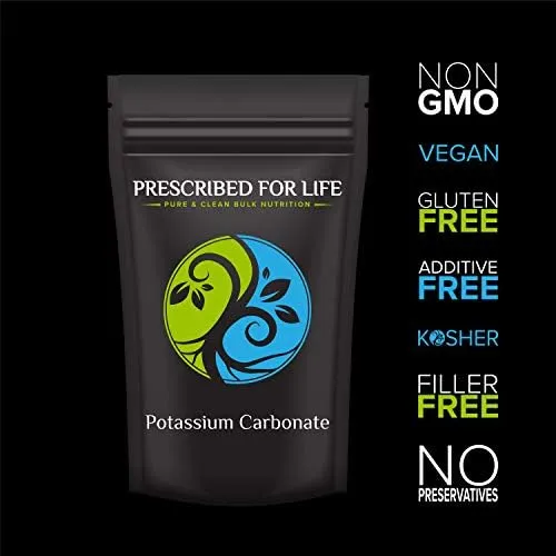 Prescribed for Life Potassium Carbonate Powder | Natural USP Food Grade Potash for Plants, Soap, Supplements, & More | Pure Bulk Potassium Powder 1 Kg - Image 4