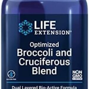 Life Extension Optimized Broccoli & Cruciferous Blend – Broccoli Seed, Rosemary, Cabbage Extract Green Vegetable Food Supplement – Gluten-Free, Non-GMO, Vegetarian – 30 Tablets