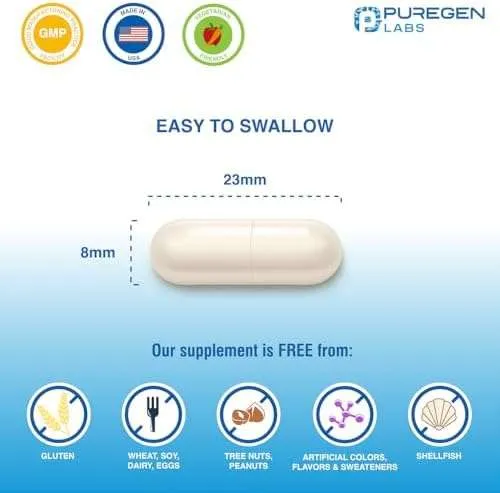 Puregen Labs Potassium Bicarbonate Supplement 1020 mg | Non-GMO | Gluten Free | Made in USA | 240 Vegetarian Capsules - Image 6