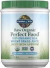 Garden of Life Raw 100% Organic Perfect Food USA Wheat Grass Juice – Green Superfood Powder, 60 Servings – Stevia & Gluten Free, Non-GMO, Vegan, Whole Food Dietary Supplement, 8.46 Oz