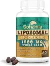 15mg Spermidine Supplement, Liposomal Spermidine 1500mg, Enhanced Absorption with Liposomal Technology, Wheat Germ Extract with Zinc, Thiamin for Cell Renewal, Mitochondria, Longevity, 60 Softgels