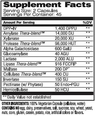 Enzymedica, Digest Spectrum, Dietary Supplement to Support Digestive Relief from Food Intolerances, Vegan, Non-GMO, 90 Capsules (45 Servings) - Image 5