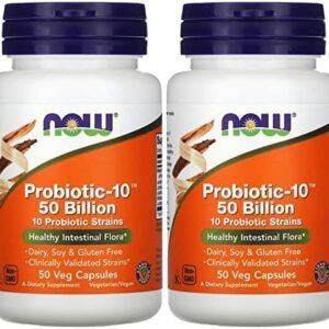 Probiotic10 50 Billion – Now Foods – 50 – VegCap -(Pack of 2)