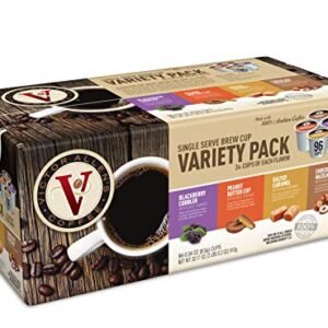 Victor Allen’s Coffee Sweet and Salty Variety Pack, Medium Roast, 96 Count, Single Serve Coffee Pods for Keurig K-Cup Brewers