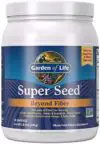 Garden of Life Super Seed – Vegetarian Whole Food Fiber Supplement with Protein and Omega 3, 1 Lb 5oz (600g) Powder