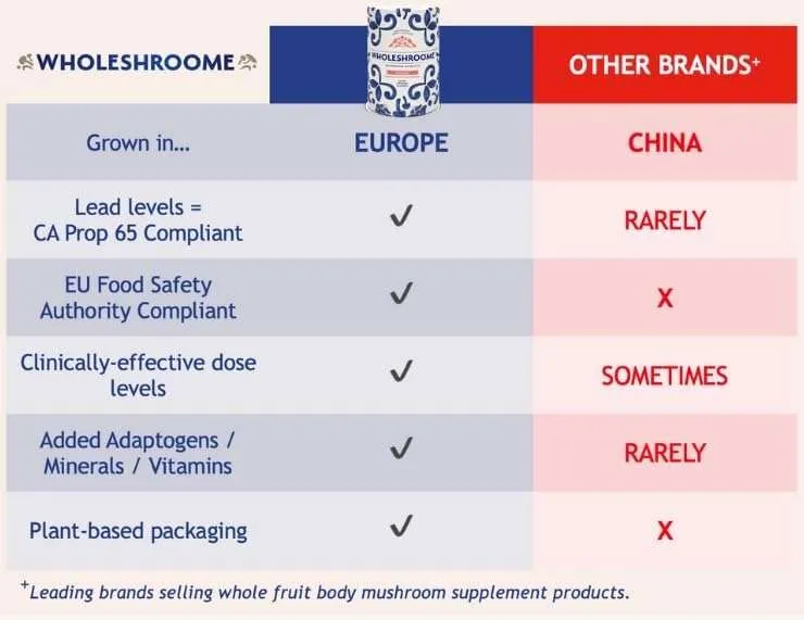 Wholeshroome Vitamin D2 | Premium European Mushroom Supplement | High Potency (3600 IU) of Organic Whole Food Vitamin D from Mushrooms | Supports Immune, Bone Health Energy and Mood - Image 3