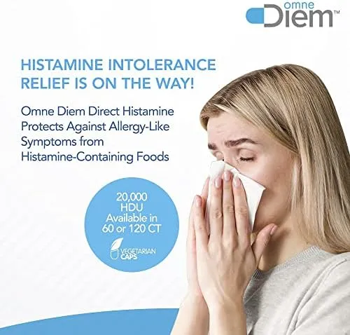 Omne Diem Histamine Digest DAO 20,000 HDU - 60 Caps - Histamine Neutralizing Enzyme - Relieve Histamine Intolerance with Diamine Oxidase - Image 6