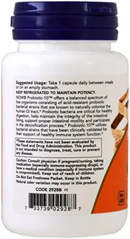 Probiotic10 50 Billion - Now Foods - 50 - VegCap -(Pack of 2) - Image 3