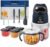 Veroline Baby Food Maker, 13-in-1 Baby Food Processor Set with 2 Glass Bowls (600ml+300ml), Baby Food Blender for Baby Puree, Fruit, Meat, Vegatable, Baby Food Storage Containers, Baby Essentials
